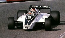 Photo de Nelson Piquet sur Brabham BT49.