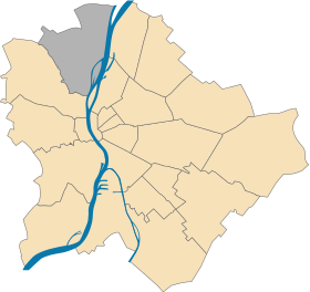 Lage des III. Bezirks in Budapest
