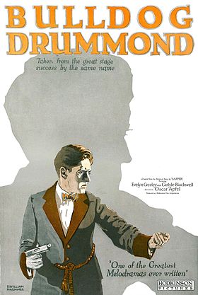 Affiche du film muet Bulldog Drummond (1923)