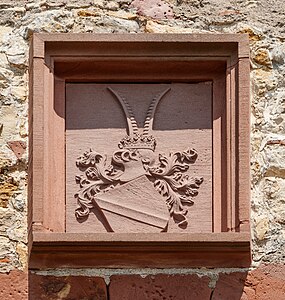 Coat of arms of the Margraves of Hachberg-Sausenberg Rötteln Castle Lörrach