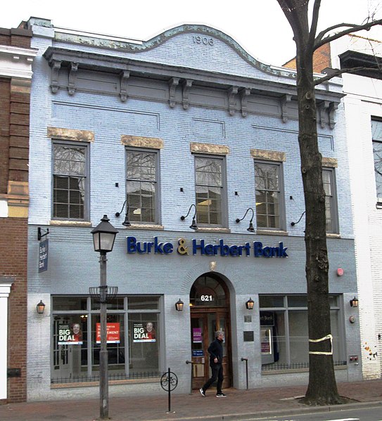 File:Burke & Herbert Bank, 621 King Street, Alexandria, Virginia.jpg