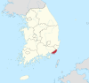 Busan-gwangyeoksi en Corée du Sud.svg