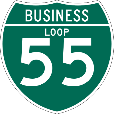 Business routes of Interstate 55