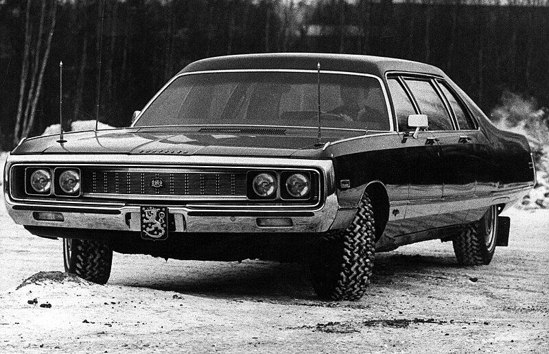 File:COA Finland on a Chrysler New Yorker for president Kekkonen, 1972.jpg