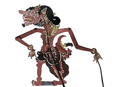 Wayang Cakil yang disimpan di Tropenmuseum, Belanda.