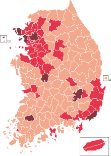 Casos de brote de COVID-19 en Corea del Sur (densidad) .svg