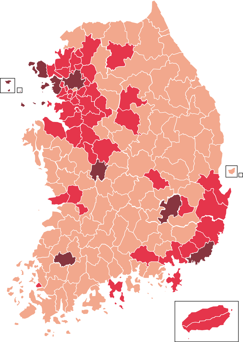 COVID-19 Outbreak Cases in South Korea (Density).svg