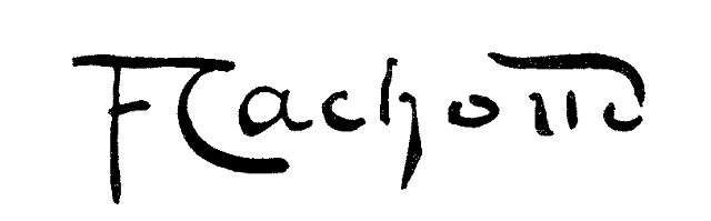 signature de François Cachoud