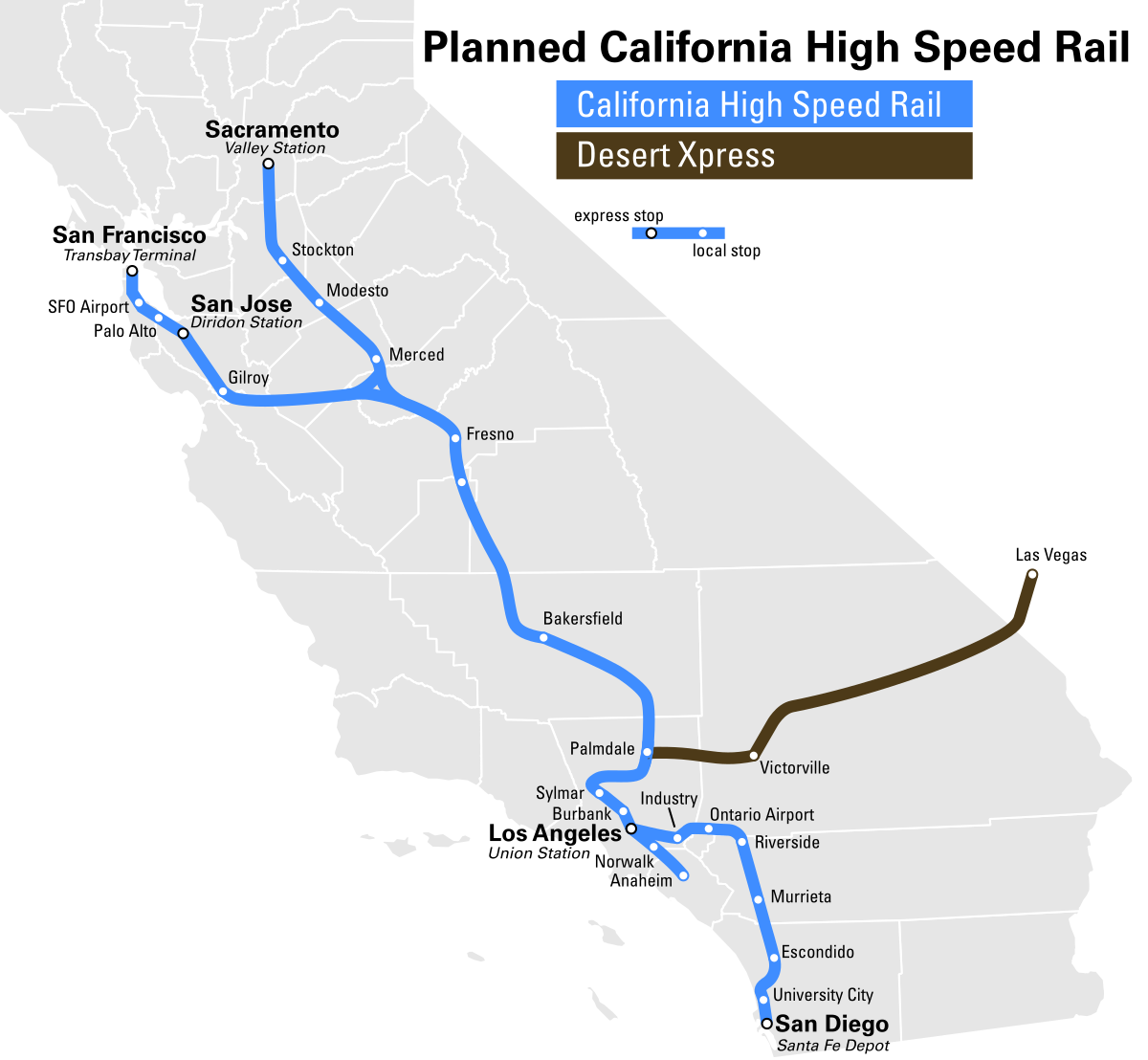 カリフォルニア高速鉄道 Wikipedia