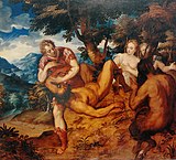 Аполлон, сдирающий кожу с Марсия. 1580-е гг. Холст, мссло. Национальный музей, Варшава
