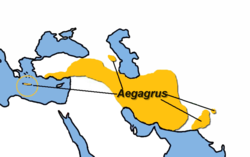 C. aegagrus'un dağılımı