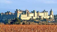 Les remparts de Carcassonne.