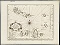 1747 Peta Tanjung Verde Prancis/Belanda oleh Jacques Nicolas Bellin