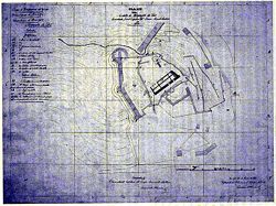 Plan of the castle of Miranda de Ebro in 1844 Castillo 1844.jpg