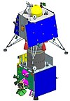 Chandrayaan-2 lander and orbiter integrated stack.jpg