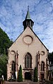 * Nomination Chapel of Our Lady of Dusenbach in Ribeauvillé (Haut-Rhin, France). --Gzen92 07:41, 14 July 2022 (UTC) * Promotion Good quality, except was the sky really that dark on 13 July 2022, 09:32:32? I'm thinking you should brighten it up somewhat. -- Ikan Kekek 08:21, 14 July 2022 (UTC)  Done It's better ? Gzen92 03:35, 15 July 2022 (UTC)  Comment It's less dark, but was the sky really that dark at that time, and how was it so much brighter 2 minutes later, as shown in File:Chapelle_Notre-Dame_de_Dusenbach_(Ribeauvillé)_(3).jpg? -- Ikan Kekek 06:11, 15 July 2022 (UTC) The sky is the same as File:Chapelle_Notre-Dame_de_Dusenbach_(Ribeauvillé)_(1).jpg. For File:Chapelle_Notre-Dame_de_Dusenbach_(Ribeauvillé)_(3).jpg the sun was just to the left, so brighter. Gzen92 08:17, 17 July 2022 (UTC)  Support OK, thanks. -- Ikan Kekek 02:21, 18 July 2022 (UTC)