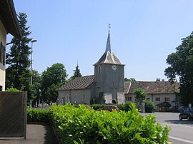 Vue de l'église et du village