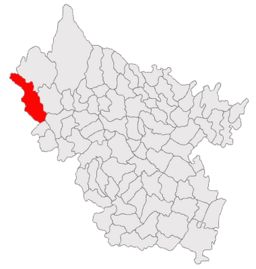 Location in Buzău County