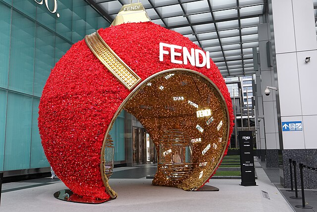 Fendi Christmas installation in Taipei, Taiwan, 2017