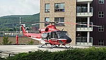 Intensivtransporthubschrauber der DRF Luftrettung Christoph Thürigen (noch mit einer Bell 412)