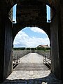 Citadelle de Port-Louis : pont-levis de la porte d'entrée.