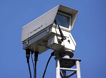 Security camera at London (Heathrow) Airport. ...