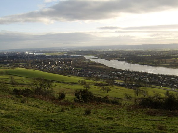 View of Clydebank from Kilpatrick Hills