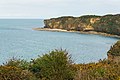 2945) La côte vue de la Pointe du Hoc, Calvados, , 25 juillet 2015
