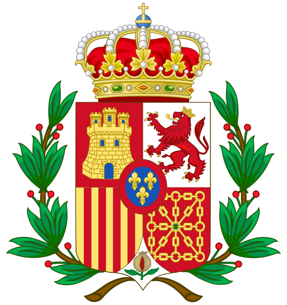 File:Coat of Arms of Spain (1874-1931) Laurel Variant.svg