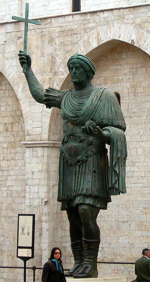 The Colossus of Barletta: Statue of a Roman emperor sometimes identified as Valentinian I. It probably depicts Leo I instead.