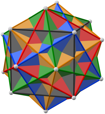 Compound of five cubes