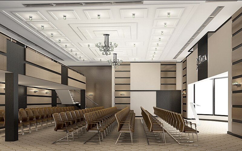 File:Continental Hotel Zara (former Hungária Bath). Conference room. - Budapest.jpg