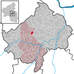 Läget för Daubach i Landkreis Bad Kreuznach