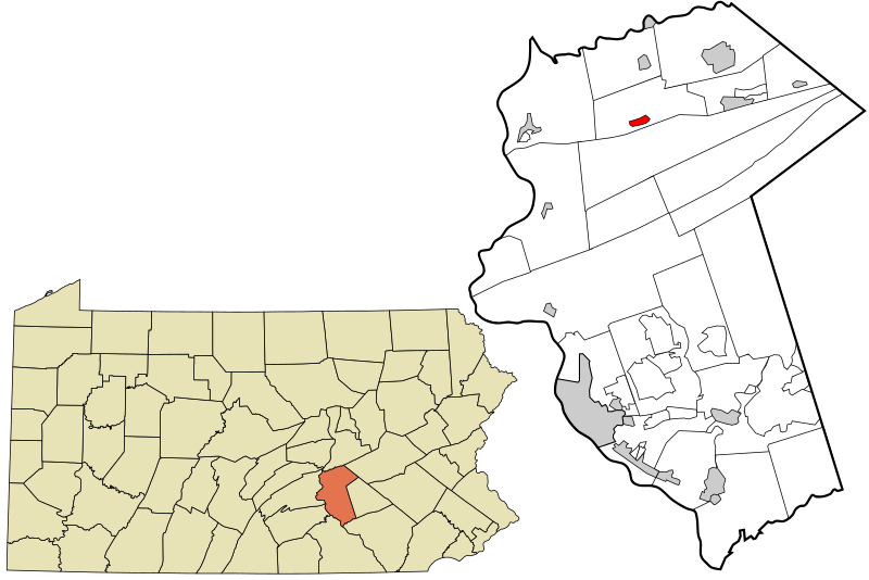 File:Dauphin County Pennsylvania incorporated and unincorporated areas Elizabethville highlighted.svg