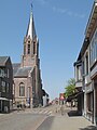 De Klinge, parochiekerk Onze Lieve Vrouwe Hemelvaart in straatzicht