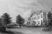 The mansion on the estate in about 1840