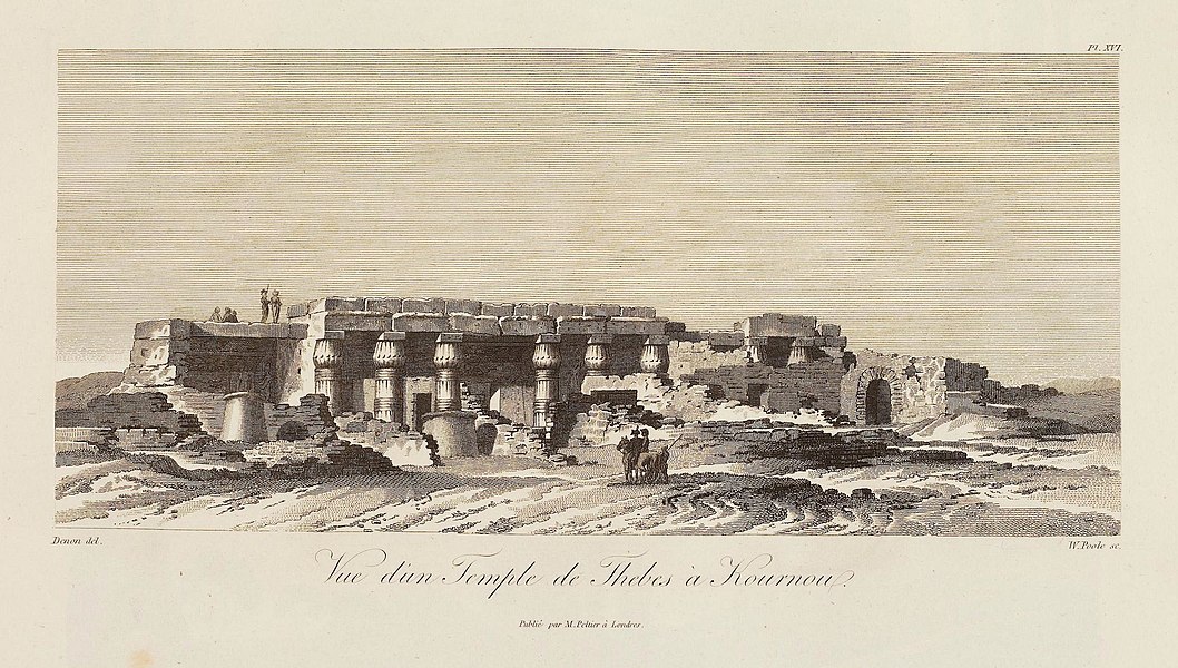 Pl.16 - Vue d'un temple de Thèbes à Kournou