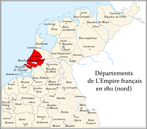 Департамент Устье Мёзы на территории исторических Нидерландов в 1811 году