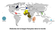 Miniatură pentru Varietățile regionale ale limbii franceze