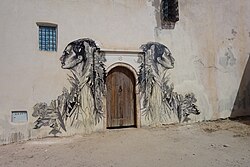A work by Swoon in Djerbahood, Tunisia Djerba Er Riadh Street Art 03.JPG