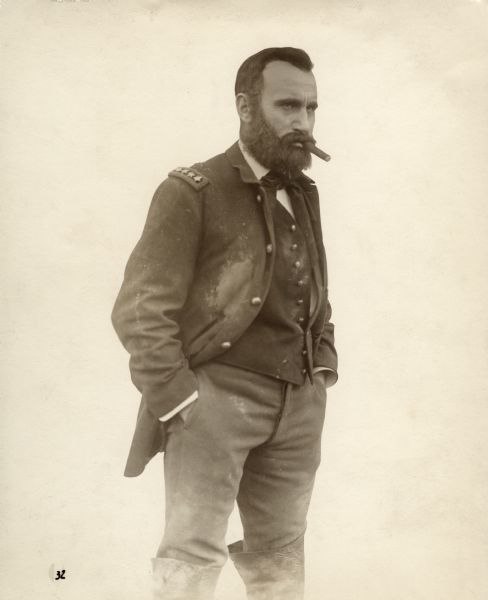 Still of Crisp in a US Army uniform for his role as General Ulysses S. Grant in D. W. Griffith's silent drama The Birth of a Nation (1915)