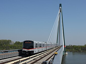 The U2 crossing the Danube