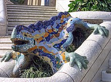 Dragón del parque Güell (1900-1903), de Antoni Gaudí