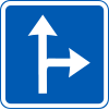 E11.7: Lane for continuing straght or turning right