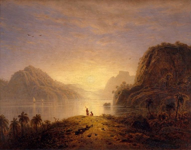 File:Eduard Hildebrandt - Sunset over Pedra da Gávea, Rio de Janeiro.jpg