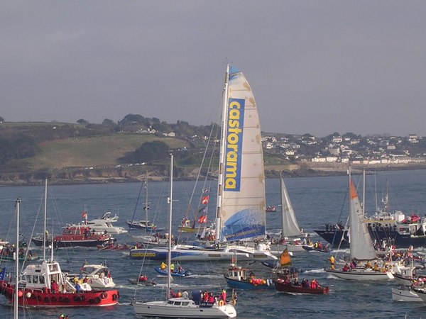 Ellen MacArthur on her arrival in 2005