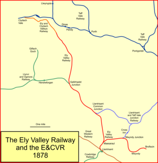 <span class="mw-page-title-main">Ely Valley Railway</span> Railway in south Wales, United Kingdom