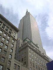 Het Empire State Buidling in New York. Eén van de hoogste gebouwen van het land.