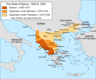 Empire of Thessalonica Byzantine successor state under warlord Theodore Komnenos