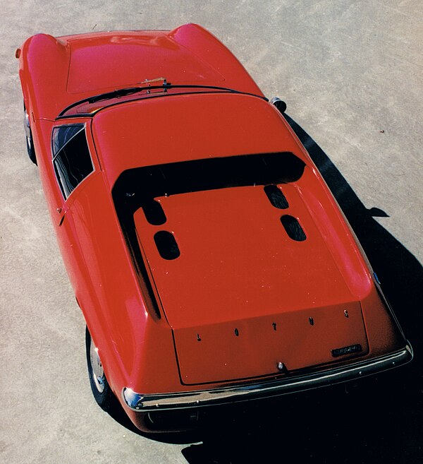 Lotus Europa S2 from above (1968 model)